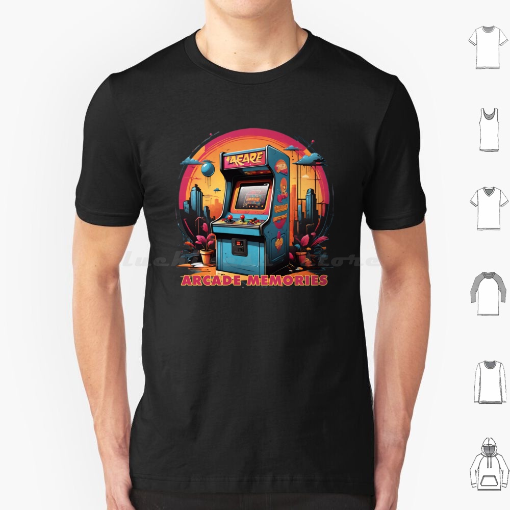 Retro Gaming Video - Arcade souvenirs-Arcade t-shirt coton hommes femmes