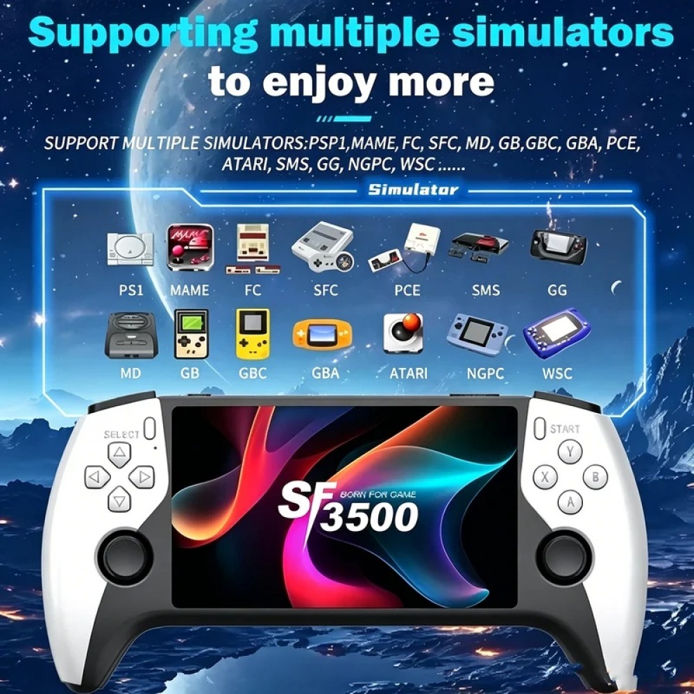 Retro Gaming Devices - Console de jeu portable SF3500 5