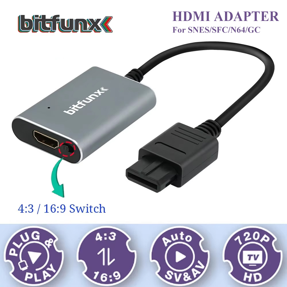 Bitfunx – adaptateur vidéo 720 - Retro Gaming Video avis et prix