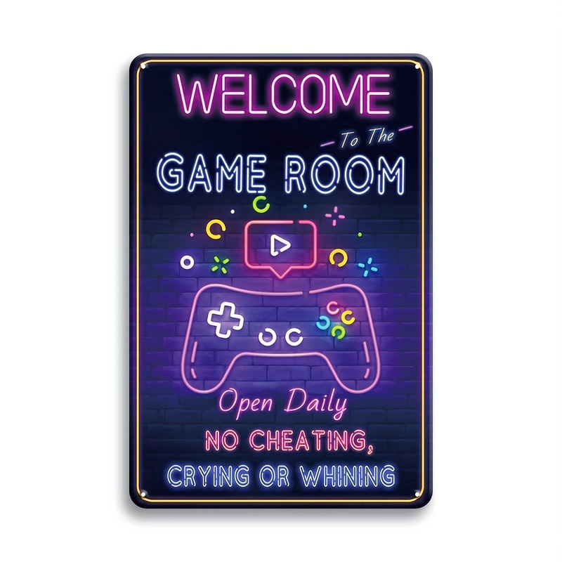 Panneau métallique de bienvenu - Retro Gaming Video avis et prix