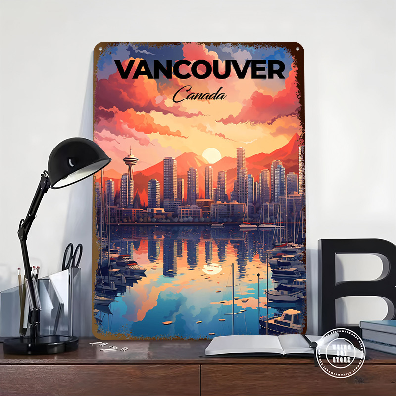 Affiche de voyage de Vancouver - Retro Gaming Vancouver avis et prix