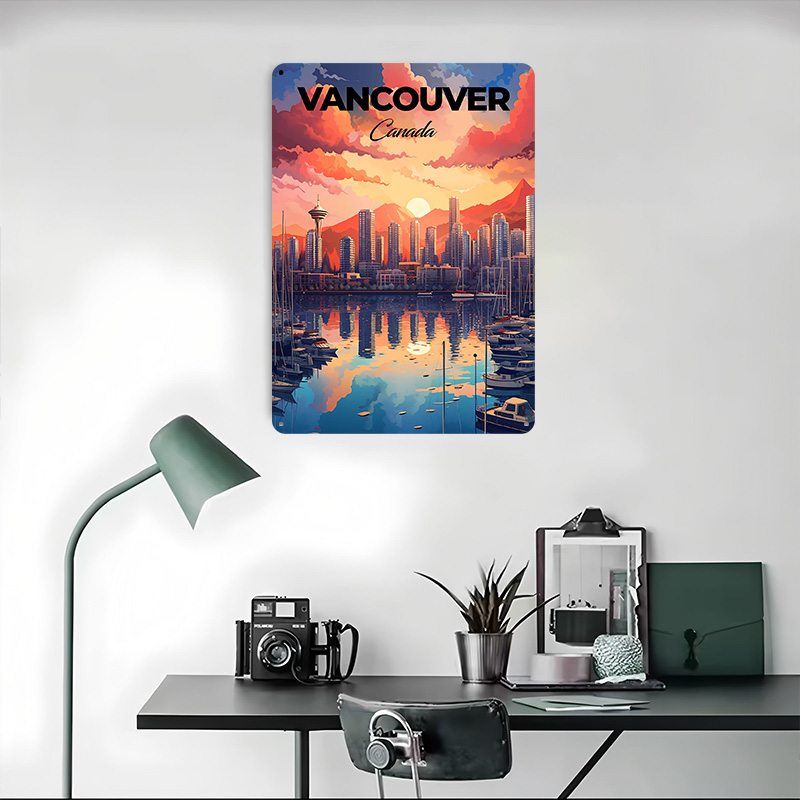 Affiche de voyage de Vancouver - Retro Gaming Vancouver avis et prix